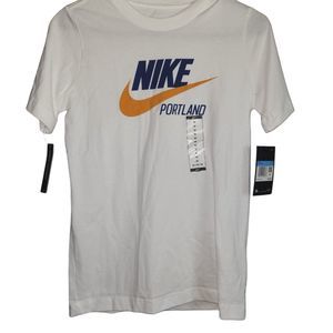 Authentic Nike Portland‎ White T Shirt Boy's Suze Medium